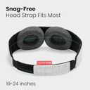 Manta Sleep Mask - 100% Light Blocking, Adjustable Sleeping Mask with Detachable Eye Cups, Ultra Comfortable for Women & Men, Zero Pressure on Lashes, Perfect for Travel/Shift Work (Gray)
