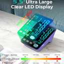 Blood Pressure Monitor, Automatic Upper Arm Blood Pressure Monitors for Home Use, 2 Blood Pressure Machine Cuff(9-17in & 13-21in) with Large LED Backlit Display, 3x199 Reading Memory Purple