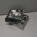 2 x 100Pcs Halloween Paper Napkin Skull Rose Crow Disposable Luncheon Napkin Double-Sided White Black Dinner Napkin for Home Party Table Decor