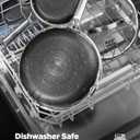 Roomena Non Stick Frying Pans Hybrid Ceramic, 12 Inch Tri-Ply Stainless Steel Skillet, Non-Toxic, PFAS/PFOA/PTFE Free, Metal Utensil Safe, Dishwasher & Oven Safe