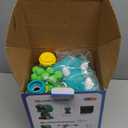 EagleStone Moveable Dinosaur Shooting Toys for Kids, Triceratops Dino Shooting Games with 2 Gun, 48 Balls, LCD Score Record, for Boys and Girls, Party Favor for Indoor and Outdoor (10b-green)