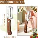 3PCS Multifunctional Vegetable Peeler, 3 in 1 kitchen gadgets, With wooden handle & bottle opener and grater, for potatoes garlic sugarcane carrots and other vegetables or fruits