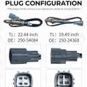 Air Fuel Ratio Sensor O2 Oxygen Sensor Upstream & Downstream Fit for Toyota Camry 2.5L 2012-2017, Avalon RAV4 2.5L 2013-2018, Scion tC 2.5L 2011-2016, Lexus ES300h 2.5L 2013 2014 2015-2018