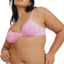 Organic Basics Women's Core Unlined Wired Demi Bra, Petal Pink, 34DD