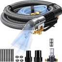 Extractor Hose Kit Compatible with Shop Vac Extractor Kit,Better Extractor Hose Kit for Carpet & Upholstery Cleaning, Converts Vacuum to Cleaner With 25FT Water Line and 10 FT Vacuum Hose & Adapter