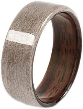 CNICK Tesla Key Ring Accessories: Handmade Wooden Ring for Model 3/Y/X/S to Replace Key Card Key fob. (7, Silverose)
