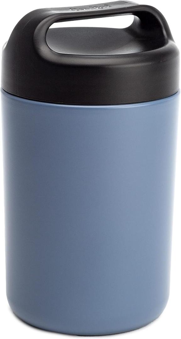 Goodful Stainless Steel Food Jar, Double Wall Vacuum Sealed Insulated Food Storage Container with Carry Handle Lid, 16-Ounce, Deep Blue