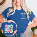QAUN Last Day of School Shirt: in My Last Day of School Era Tshirt Women Graduation Tee Funny Summer Tops(Blue, X-Large) (Blue, XL)