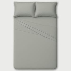 Sheets Twin XL Size Bed Sheets-100% Long Staple Soft Egyptian Cotton SheetSet, 4 Piece Set-Upto 15" Deep Pocket-Pure Egyptian Cotton Bed Sheets Set (Light Gray)