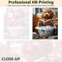 TUMOVO Adult Paint by Number Kits On Canvas, Golden Doodle Dog Painting by Numbers, Dog in Bathtub Painting by Numbers for Adults, Color by Number, DIY Canvas Paint Wall Decor, 16 X20 Inch
