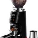 SHARDOR Professional 64mm Burr Coffee Grinder with 100 Grind Settings and All-Metal Chamber, Coffee Bean Grinder with Adjustable Electronic Timer and LED Display, Anti-Static,Black