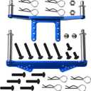 Metal Front & Rear Body Mounts Body Posts Upgrade Parts Compatible with Traxxas Slash 2WD Rustler Stampede VXL 1/10 RC 2WD Car (Blue)
