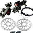 BlueSunshine MTB BB8 Mechanical Disc Brake Front and Rear 160mm Whit Bolts and Cable