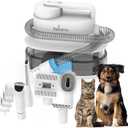 FurCare Pro 3-in-1 Grooming Kit with Vacuum Suction (99%), Dryer, and Professional Clippers. Includes Tools for Efficient Pet Grooming, 4L Dust Cup, Low Noise. Ideal for Dogs, Cats & More! (Blue)