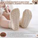 Baby Toddler Socks Grip Non Slip Boys Girls Cotton 12 Pack for Kids Ankle Cute Socks 6M-7Years (3-5T, Animals5)