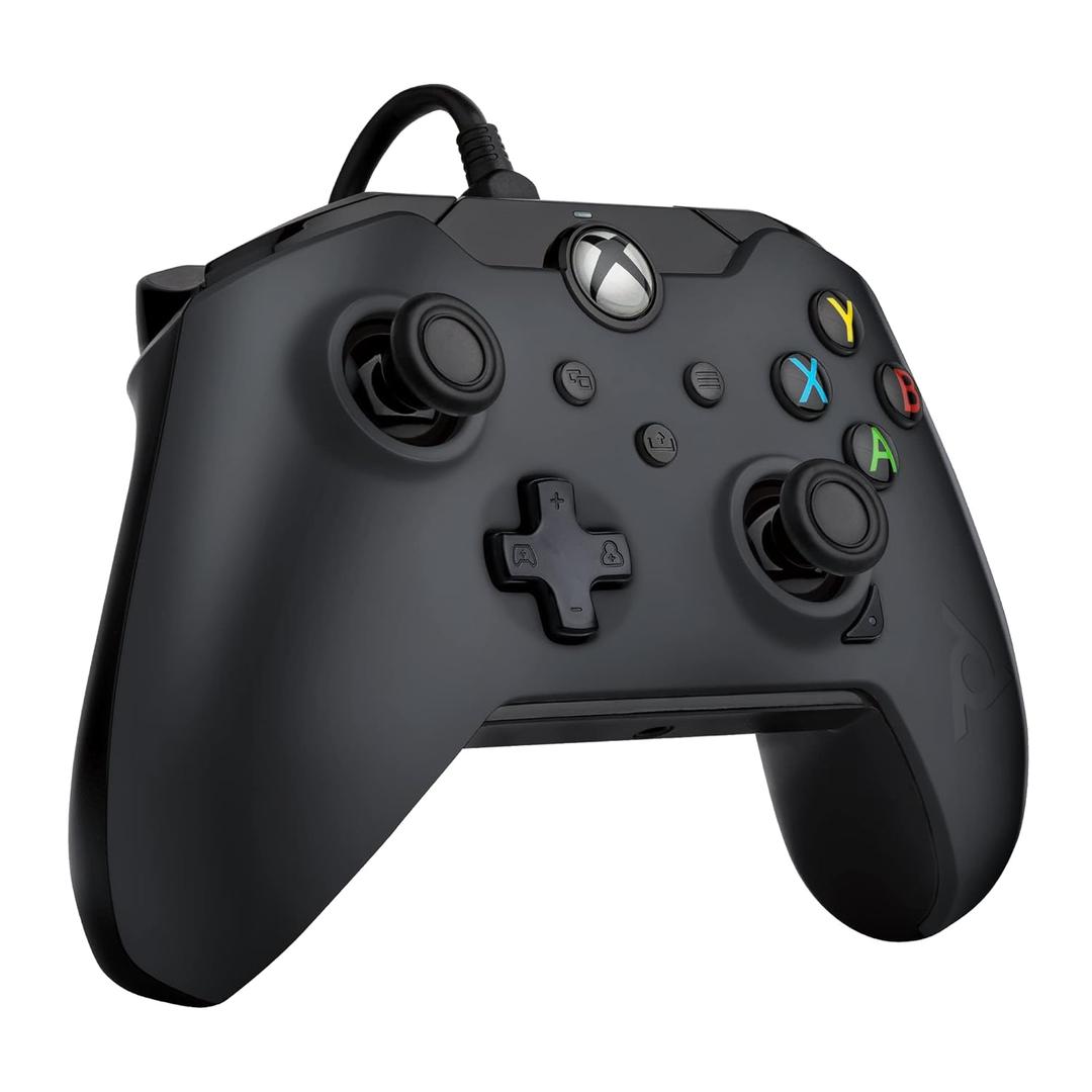 Wired Game Controller - Xbox Series X|S, Xbox One, PC/Laptop Windows 10, Steam Gaming Controller - USB - Advanced Audio Controls - Dual Vibration Videogame Gamepad - Raven Black