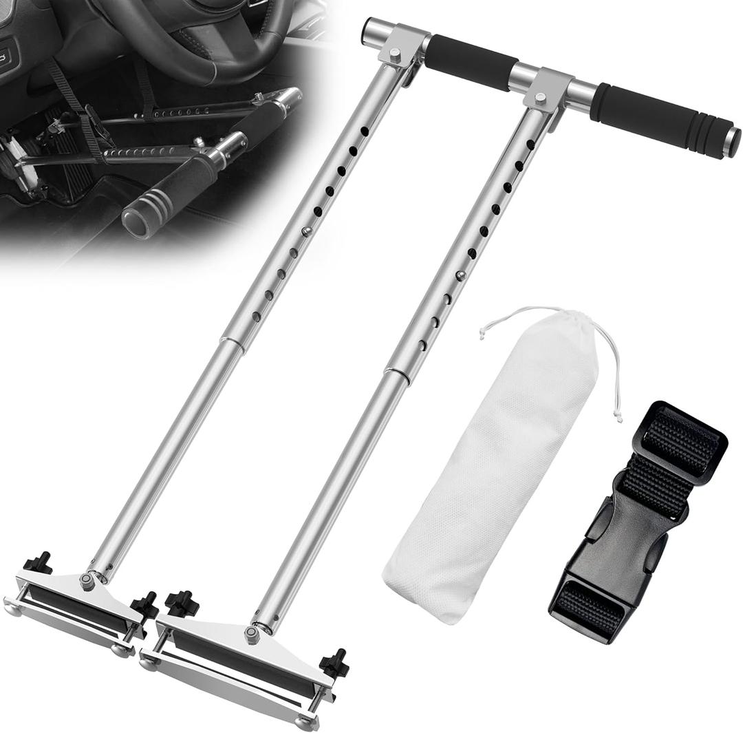 Car Hand Controls Device for Disabled Drivers, Portable Handicap Driving Hand Controlled Drive Assist for Injured, Handicap, Cars Driving aids, Black Handle