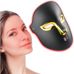 FSA Red Light Therapy Mask for Face,4 Modes HSA LED Face Mask Light Therapy,Acne Removal Wrinkles&Redness Anti-Aging,2000mAh Rechargeable,Wirless Remote,Infrared Photon Facial Mask for Travel Yoga