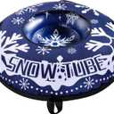 Heavy Duty 47-inch Snow Tube for Winter Sledding  Durable and Oversized Snow Tube for Adults, Inflatable Snow Sled with Reinforced Handles and Speed, Perfect for Snow Adventures