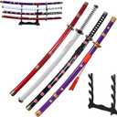 40" Roronoa Zoro Samurai, 4 Piece Set, Kitetsu, Wado Ichimonji, Shusui, Yama Enma, for Cosplay, Collection, Display, Performance (Without Stand)