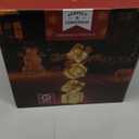 Christmas Lighted Gift Boxes Decorations Set of 4, 2.8Ft Stackable Christmas Nesting Boxes Battery Operated with Timer for Home and Party Decoration