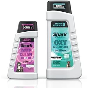 Shark StainStriker Pet Bundle for All StainStriker Portable Carpet Cleaners, Includes 32oz OXY Multiplier formula and 16oz Deep Clean Pet formula, PXCPBUNDLE