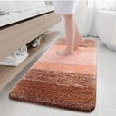 Arotive Microfiber Bathroom Rugs, Shaggy Soft and Absorbent Bath Rug, Non-Slip, Thick Plush Machine Washable Dry Bath Mats for Bathroom, Tub and Shower, 59x24, Grey