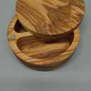 Salt and Pepper Bowl/Dual Compartment Cellar with Swivel Top for Salt, Spice and Herbs Storage (Black)