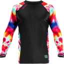 Sanabul Funk Strike Long Sleeve Compression Training Rash Guard for MMA BJJ Wrestling (XX-Large, Classic Swirl)