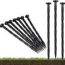Plastic Landscape Anchoring Spikes 100 Pcs Nylon Ground Stakes Spiral Landscape Spikes for Yard, Garden Lawn, Weed Barriers, Artificial Turf, Tent