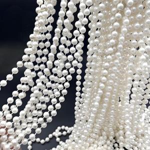 12mm Pearls for Crafting 26 Feet Pearl Strings Garland for Crafts Artificial Pearl Beaded Trim Chain Roll Strands Craft String Pearls for Pearl Bead Roll Strand for Wedding Party Christmas Decoration