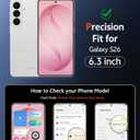 FNTCASE for Samsung Galaxy S26 Case: Magnetic Matte Phone Cases with Screen Protector Drop Proof Compatible with Magsafe Slim Rugged Shockproof Protective Translucent Cell Cover (C-Frosted Pink)