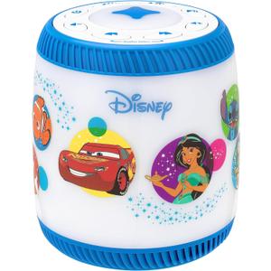 eKids Disney Bluetooth Storyteller with EZ Link, Night Light, Sleep Sounds, and Bedtime Stories for Kids, Designed for Fans of Disney Toys