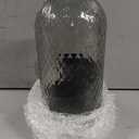 Makeup Brush Holder with Lid, 360 Rotating Multifunction Clear Dustproof Skincare Cosmetic Tools Storage Organizer for Vanity Desktop Bathroom Countertop (Black)