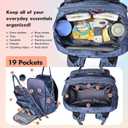 Dikaslon Diaper Bag Backpack with Portable Changing Pad, Pacifier Case and Stroller Straps, Large Unisex Baby Bags for Boys Girls, Multipurpose Travel Back Pack for Moms Dads, Camo