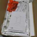 TUTOTAK C Shaped End Table, Small Side Table, 28.7 inch Tall Couch Table, Sofa Table, Living Room, Bedroom, White TB01BW071