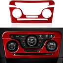 Center Console Air Conditioner Volume Switch Panel Decals for 2011 2012 2013 2014 Dodge Charger Accessories Carbon Fiber Stickers (Ac Switch Panel)