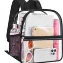 USPECLARE Clear Backpack for Stadium Approved 12612, Water proof Clear Bag for Stadium Events and Concert Work Sport Event