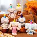 15 Pcs Mini Party Hats for Stuffed Animals - Small Cone Hats with Elastic String for Dolls, Cats, Dogs, Rabbits, Puppies, Pet Birthday Party Decorations & Photo Props - Multicolor, 1.9''x 3.1''