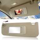 Jaronx Compatible with BMW Sun Visor for 3 Series E90 Sedan E91 Touring 2005-2011/ X1 E84, Left Driver Side Sunvisor Replacement with Mirror for BMW E90/E91/E84, 51167252009 (Beige, Left)