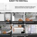 NEW Upgraded Refrigerator LED Light Set - Compatible with Whirlpool, Kenmore, Maytag, and KitchenAid Refrigerators - Includes 1 Pc W10515058 & 2 Pcs W10515057 - Replaces WPW10515057, WPW10515058