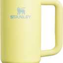 Stanley Quencher H2.0 Tumbler with Handle and Straw 30 oz | Flowstate 3-Position Lid | Cup Holder Compatible for Travel | Insulated Stainless Steel Cup | BPA-Free | Pomelo