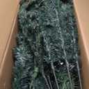 6ft Pre-lit Hinged Christmas Tree w/ Remote Control & 9 Lighting Modes