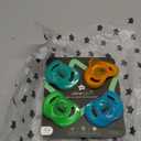 Tommee Tippee Ultra-Light Silicone Pacifier, 18-36 Months, Symmetrical One-Piece Design, BPA-Free Silicone Binkies, Blue/Orange/Green, Pack of 4