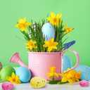 100 Pcs Foam Easter Egg Decoration 3-4 cm DIY Fake Eggs Artificial Foam Bird Eggs Garden Bird Nest Decor Easter Party Decorations Home Decor