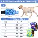 5 Pack Dog Diapers Male Reusable, Premium Belly Bands for Dogs, High Absorbing Male Dog Pee Wraps for Doggie in Incontinence or Excitable Urination Dinosaur M