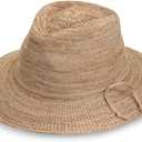 Wallaroo Hat Company Women’s Victoria Fedora – UPF 50+ UV Protection, Wide Brim, Medium Size, Packable & Adjustable Sun Hat, Mixed Camel