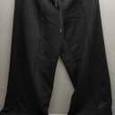 Aleumdr Women's High Waisted Drawstring Waist Wide Leg Sweatpants with Pockets Casual Loose Yoga Pants, XL