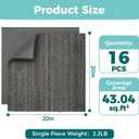 jxgzyy 16Pcs Carpet Tiles 20x20in Soft Floor Carpet Tiles with Padding