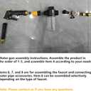 Power Pressure Washer Gun, 3 Adjustable Jet Nozzle Wand for Garden Hose, Car Washing, Patio and Outdoor Cleaning, 1 Set